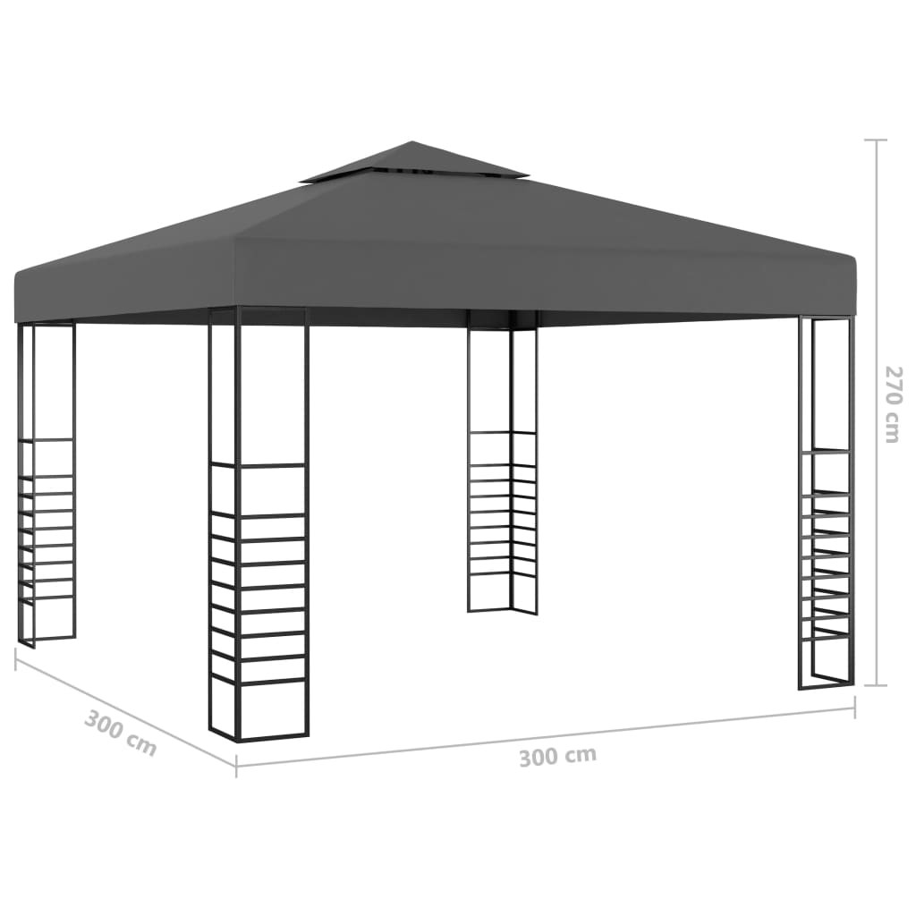 Garden Marquee 3x3 m Anthracite